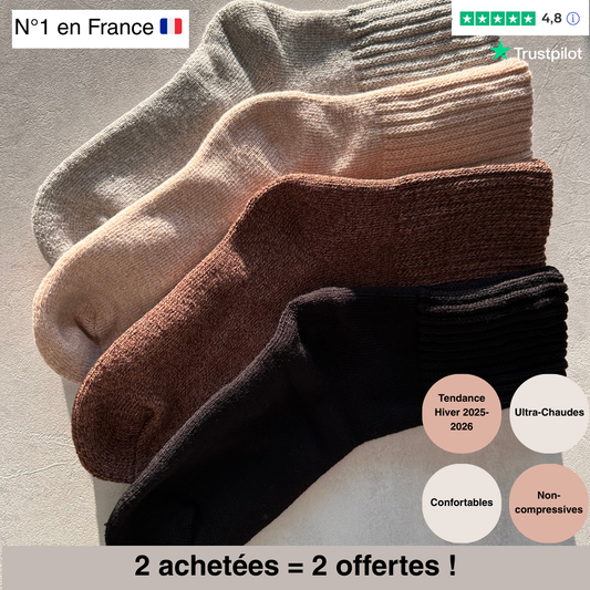 Chaussettes Thermiques en Laine Mérinos ❄️